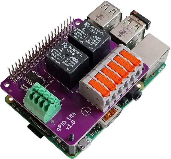 Synapse Nexus Lite: Raspberry Pi IO HAT with 2 input and 2 relay output